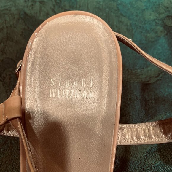 Stuart Weitzman Kitten Heel Sandals Size 11B - Picture 3 of 6